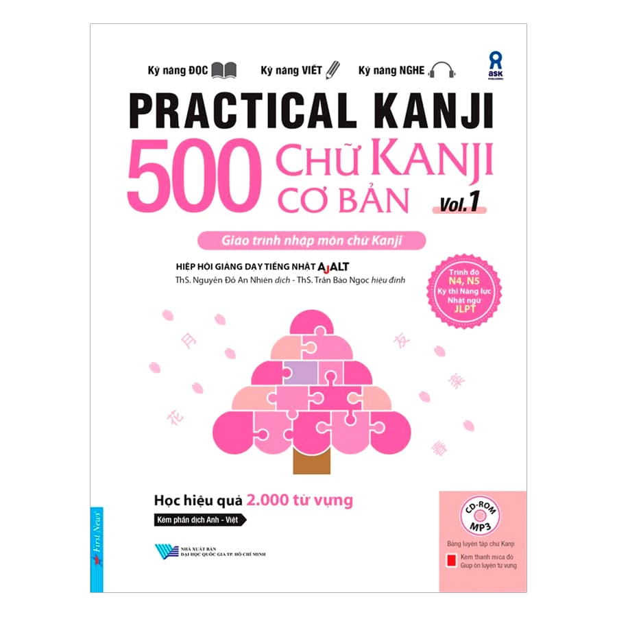 Sách Practical Kanji Vol.1 500 Chữ Kanji Cơ Bản Vol.1