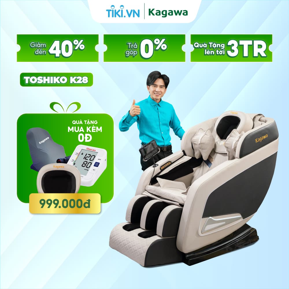 Ghê massage tri liêu toan thân KAGAWA K28 PRO FULL QUÀ TẶNG công nghê mat xa nhiêt hông ngoai tân tiên giúp thư giãn giảm stress tại nhà