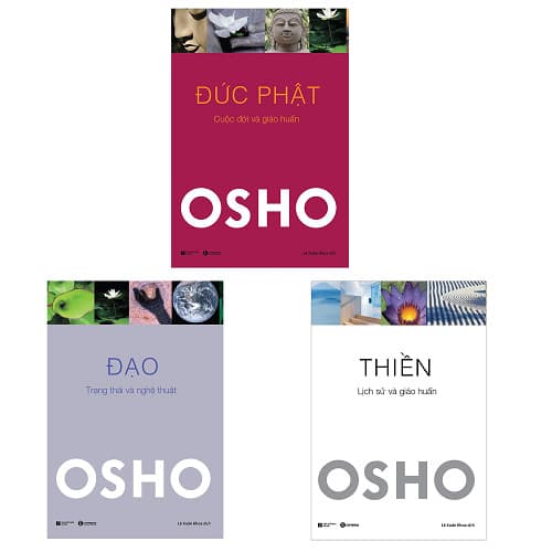 Sách Bộ 3 cuốn tuyệt tác của Osho Đức Phật Đạo Thiền