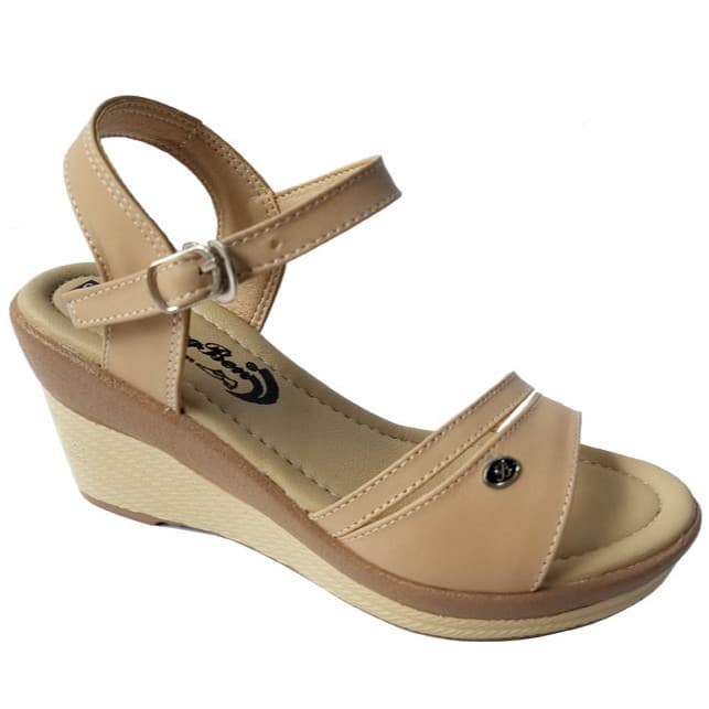 Giày Sandal Đế Xuồng Nữ Da Bò BIGGBEN Cao Cấp SDX29 35