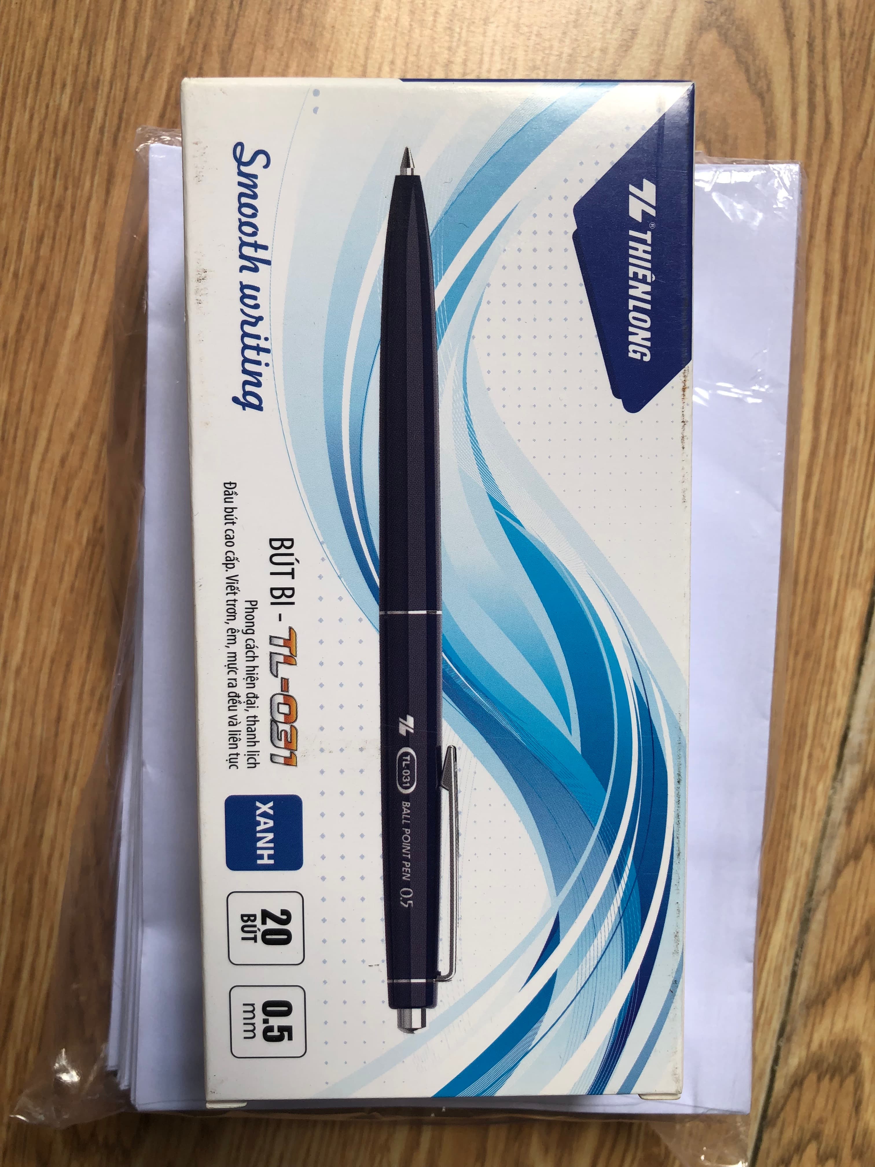 Hộp 20 Cây Bút Bi Thiên Long TL 031 Xanh