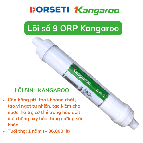 LÕI LỌC NƯỚC KANGAROO HYDROGEN SỐ 10 OMEGA 5 IN 1 5in1 có thể dùng cho KG100HU KG100HU KG100MED KG100EED KG100EED IoT KG100HK KG10A4 KG100HP KG100HG Các dòng mới KG100HED IoT KGY1MED