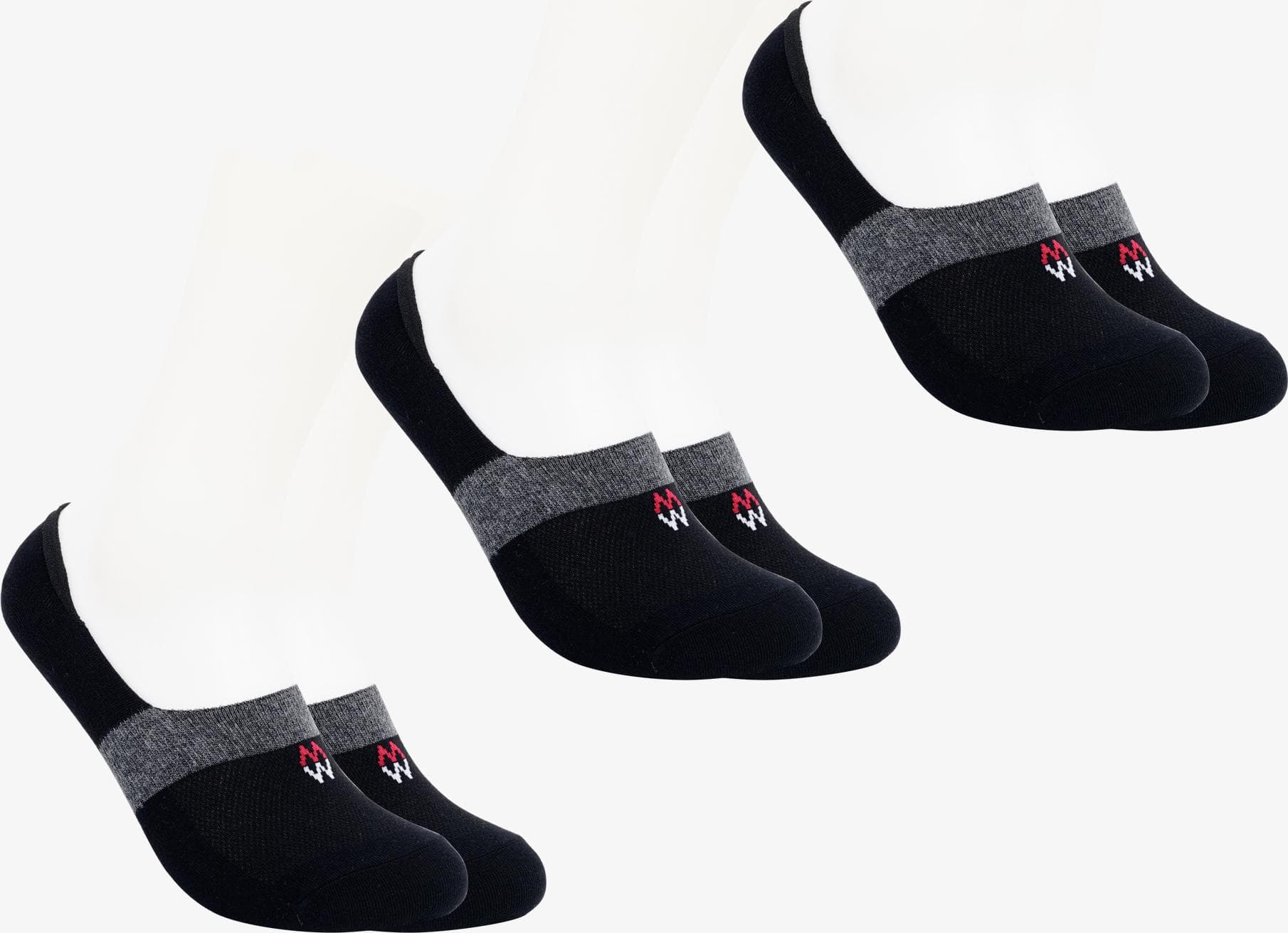 Combo 3 Đôi Tất HàiLười Cùng Màu Cotton Thương Hiệu MRM Manlywear Đen Free Size
