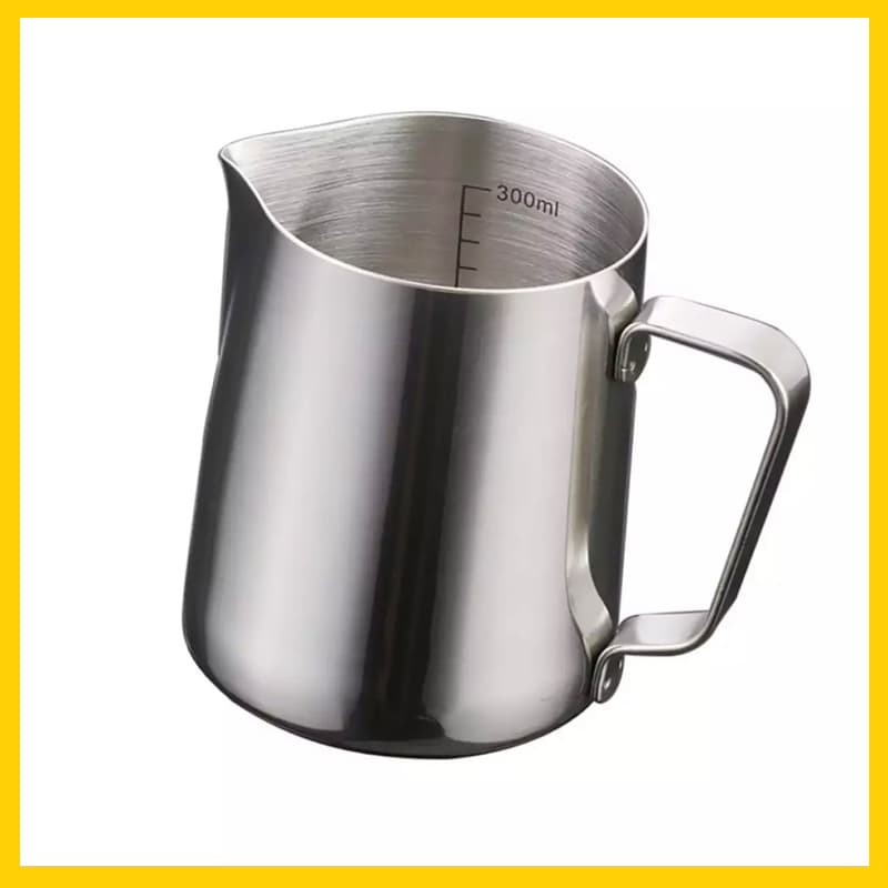 Ca Đánh Sữa Mạ Màu Dung Tích 350ml Milk Pitcher 350ml Bạc