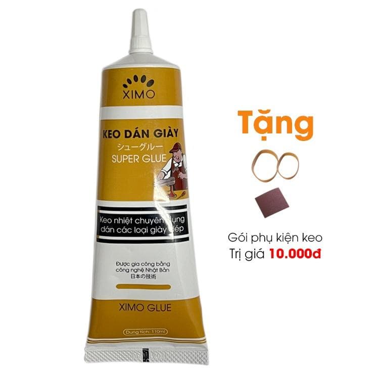 Keo Dán Giày Nhiệt XIMO Trong Suốt Siêu Dính Dùng Không Tổn Thương Da KDG06 110ml