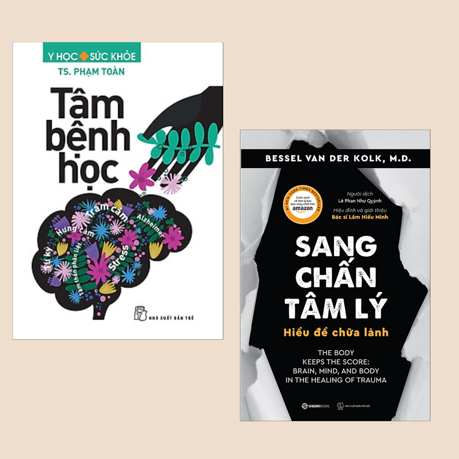 Combo 2 cuốn Tâm Bệnh Học Sang Chấn Tâm Lý Hiểu Để Chữa Lành