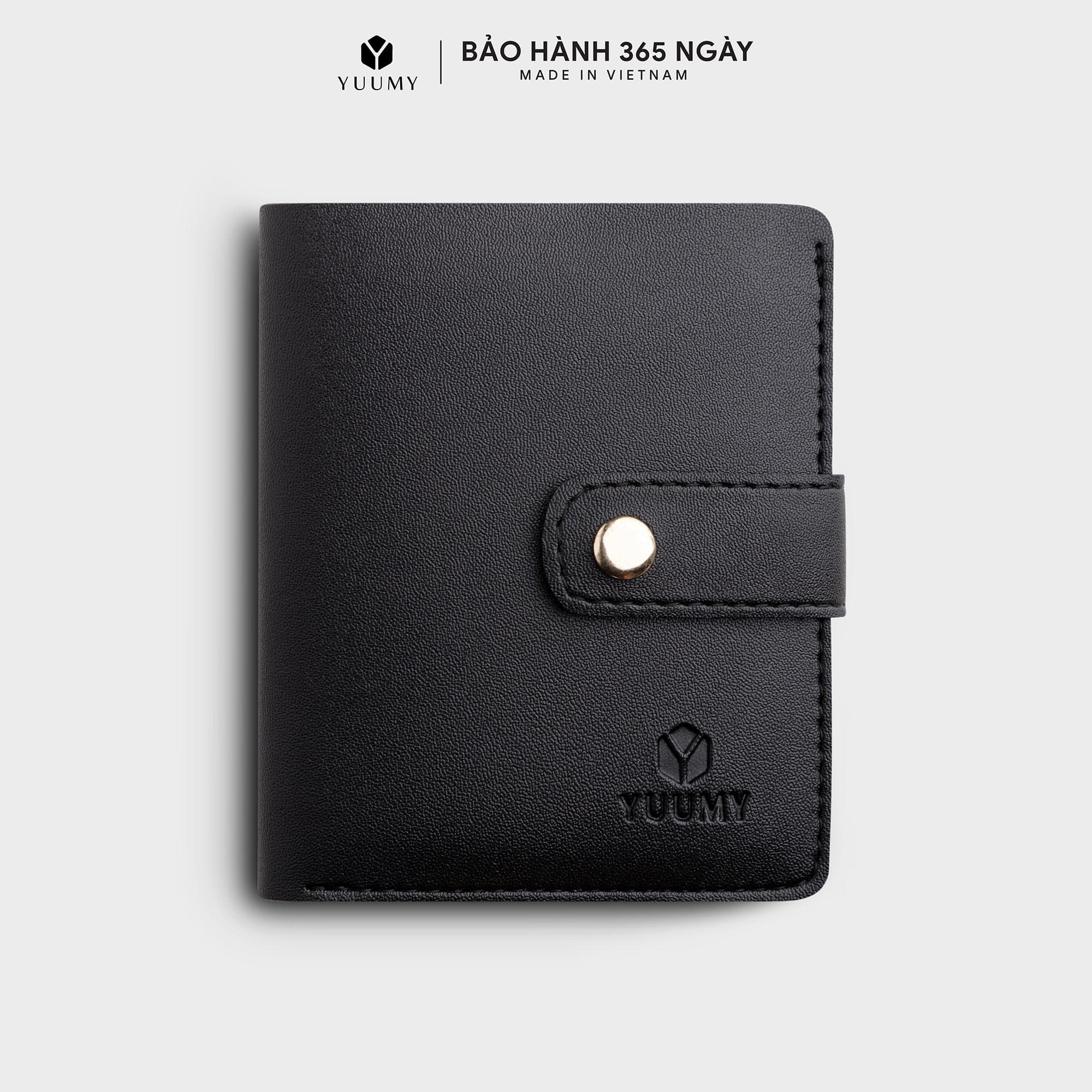 Ví nữ mini cầm tay khoá cài YUUMY Seasand YV52 Đen