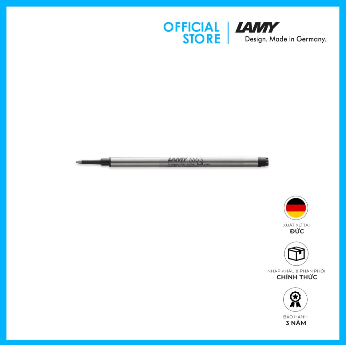 Ruột Bút Bi Cao Cấp Lamy M63 Ruột Bút Cho Dòng Bút Bi Lamy Màu Đen