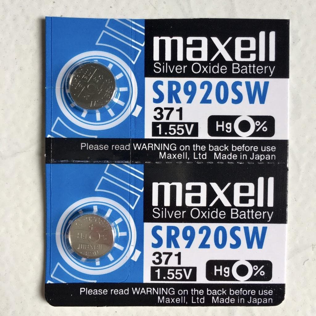 Pin Maxell Nhật Bản SR920SW 371 G6 Made in Japan 2 Viên
