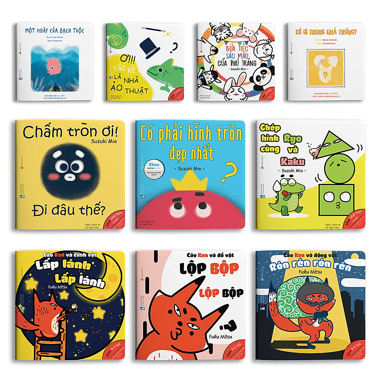 Sách Full bộ Ehon Nhật Bản cho bé 0 6 tuổi thông minh sáng tạo