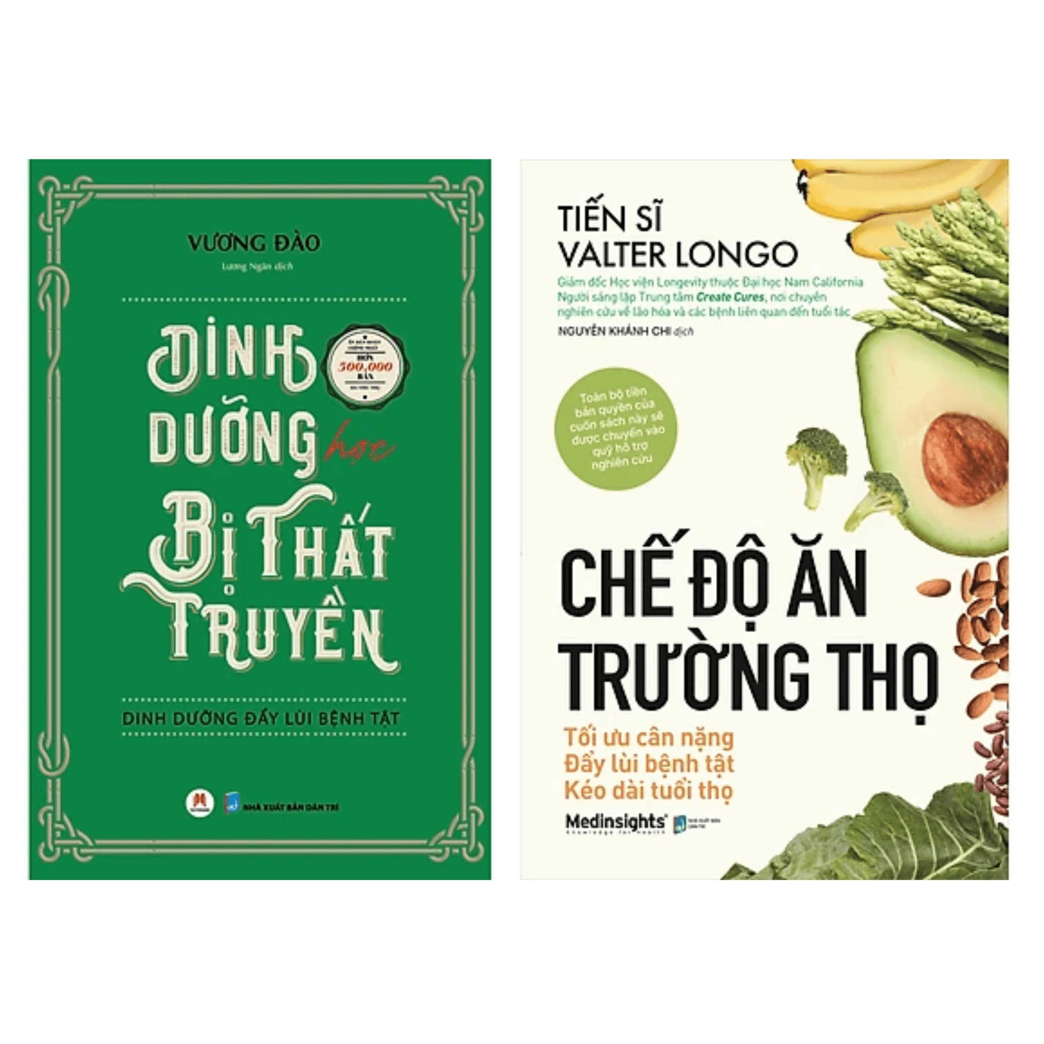 Combo 2 Cuốn Dinh Dưỡng Học Bị Thất Truyền Chế Độ Ăn Trường Thọ
