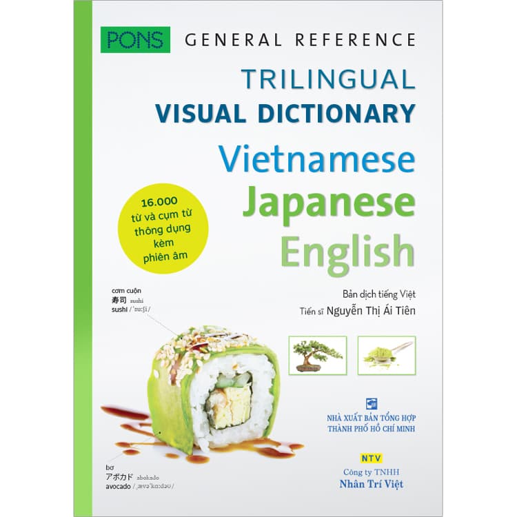 Sách PONS GENERAL REFERENCE TRILINGUAL VISUAL DICTIONARY VietnameseJapaneseEnglish