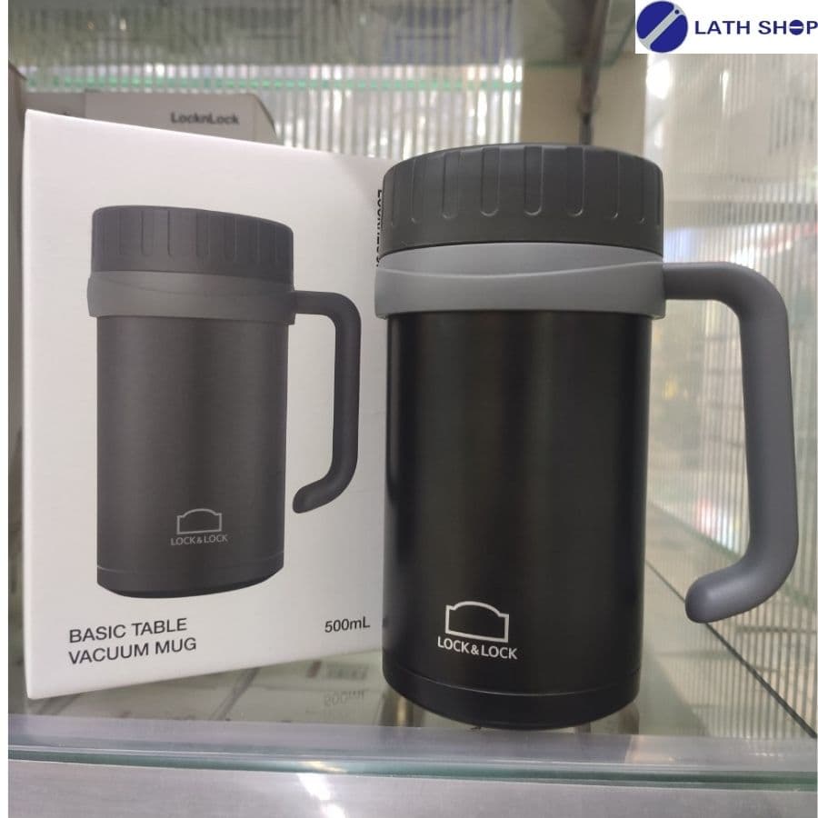 Cốc Giữ Nhiệt Basic Table Mug Lock&Lock LHC9002 500ml Đen