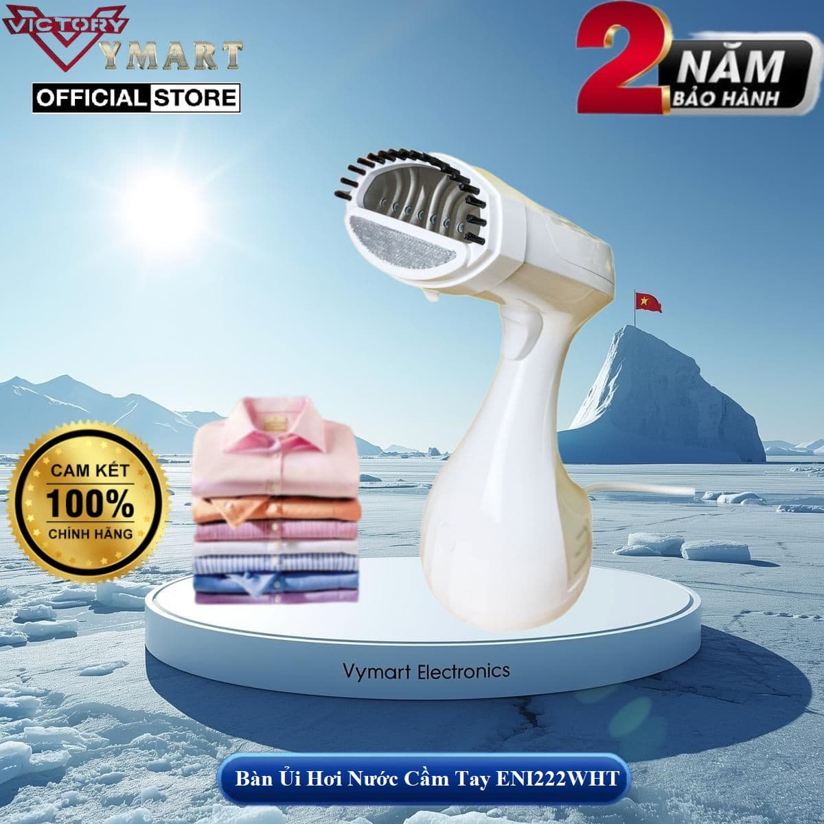 Bàn là hơi nước cầm tay Lock&lock Handy Steamer ENI222WHT Model