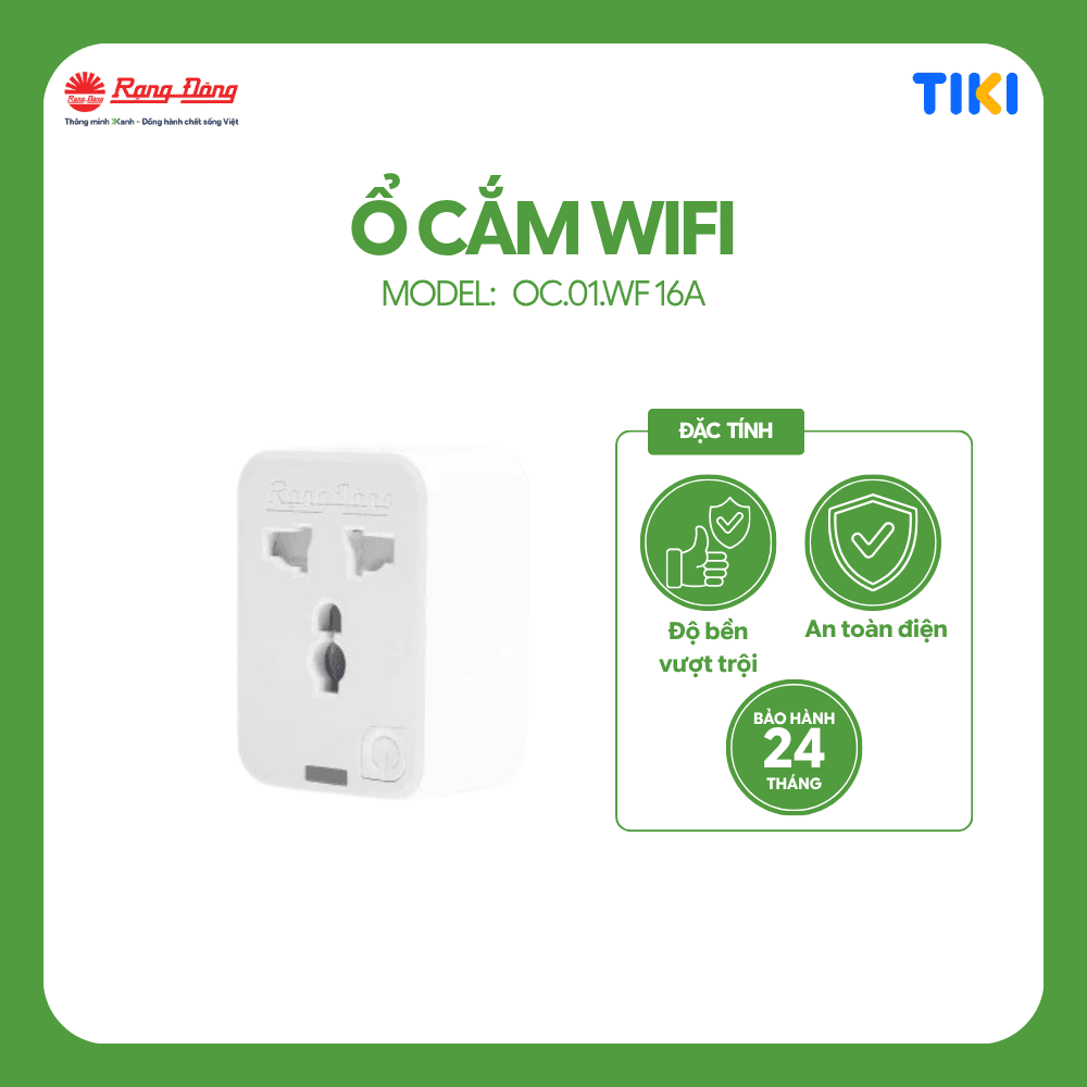 Ổ cắm wifi đơn Model OC.01.WF 16A