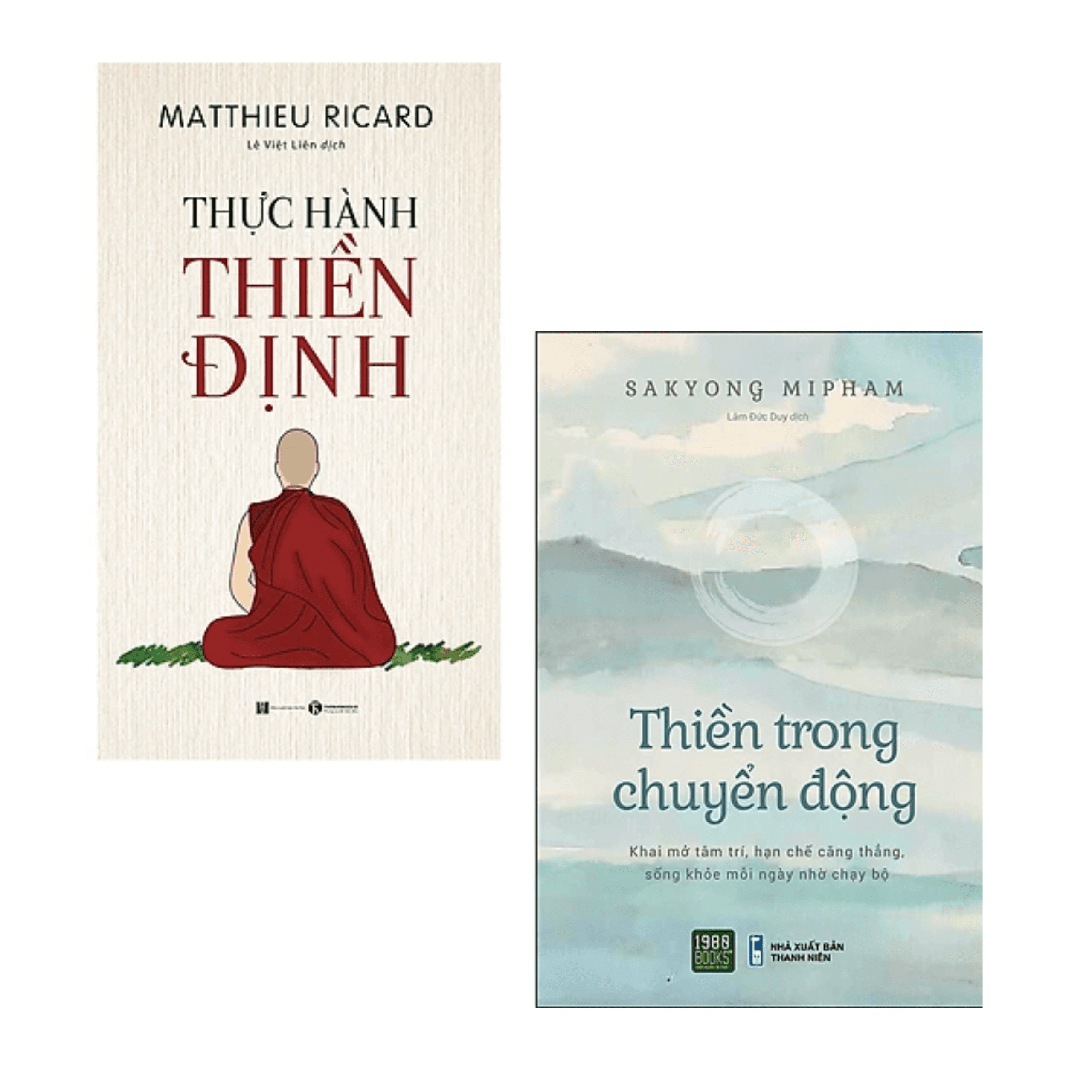 Combo 2 cuốn sách về Thiền Thiền Trong Chuyển Động Thực Hành Thiền Định