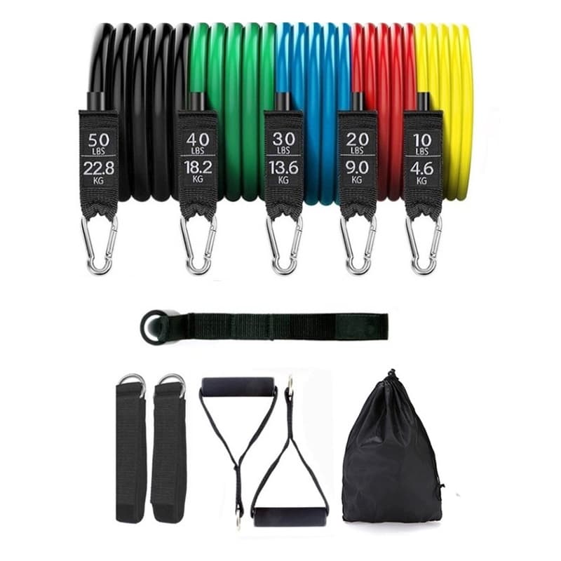 Bộ 5 Dây Đa Năng Ngũ Sắc Đàn Hồi Kháng Lực Tập Gym Fitness Yoga Rèn Luyện Sức Khoẻ Cho Nam Nữ Chất Lượng Hàng Loại 1 MINIIN