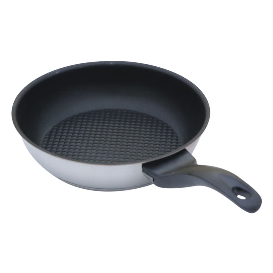 Chảo Inox Chông Dính 3 Đáy Fivestar CKD24 3DI 24cm