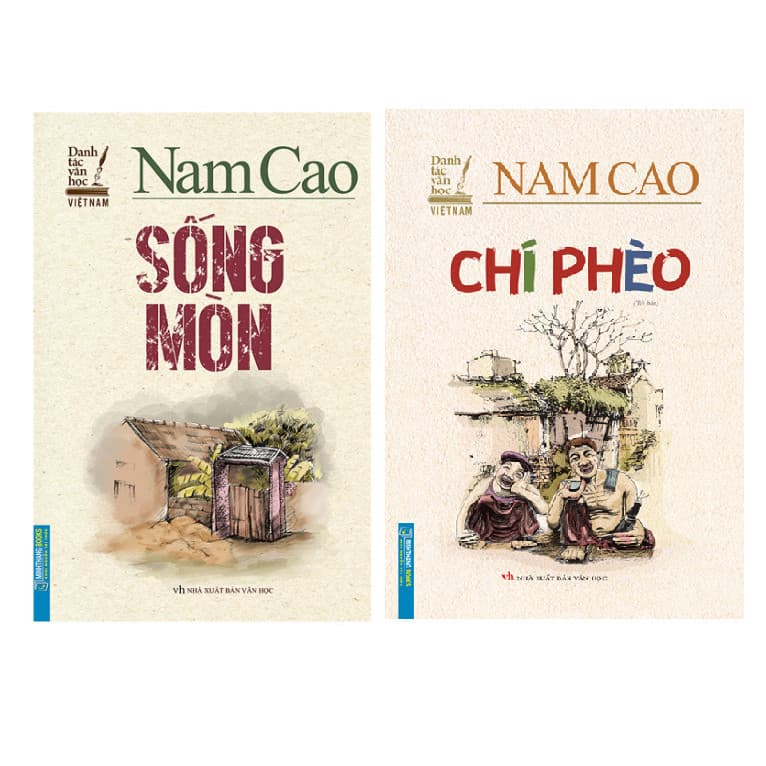 Combo Sống Mòn và Chí Phèo Nam Cao Danh tác văn học Việt Nam Bìa cứng tặng sổ tay