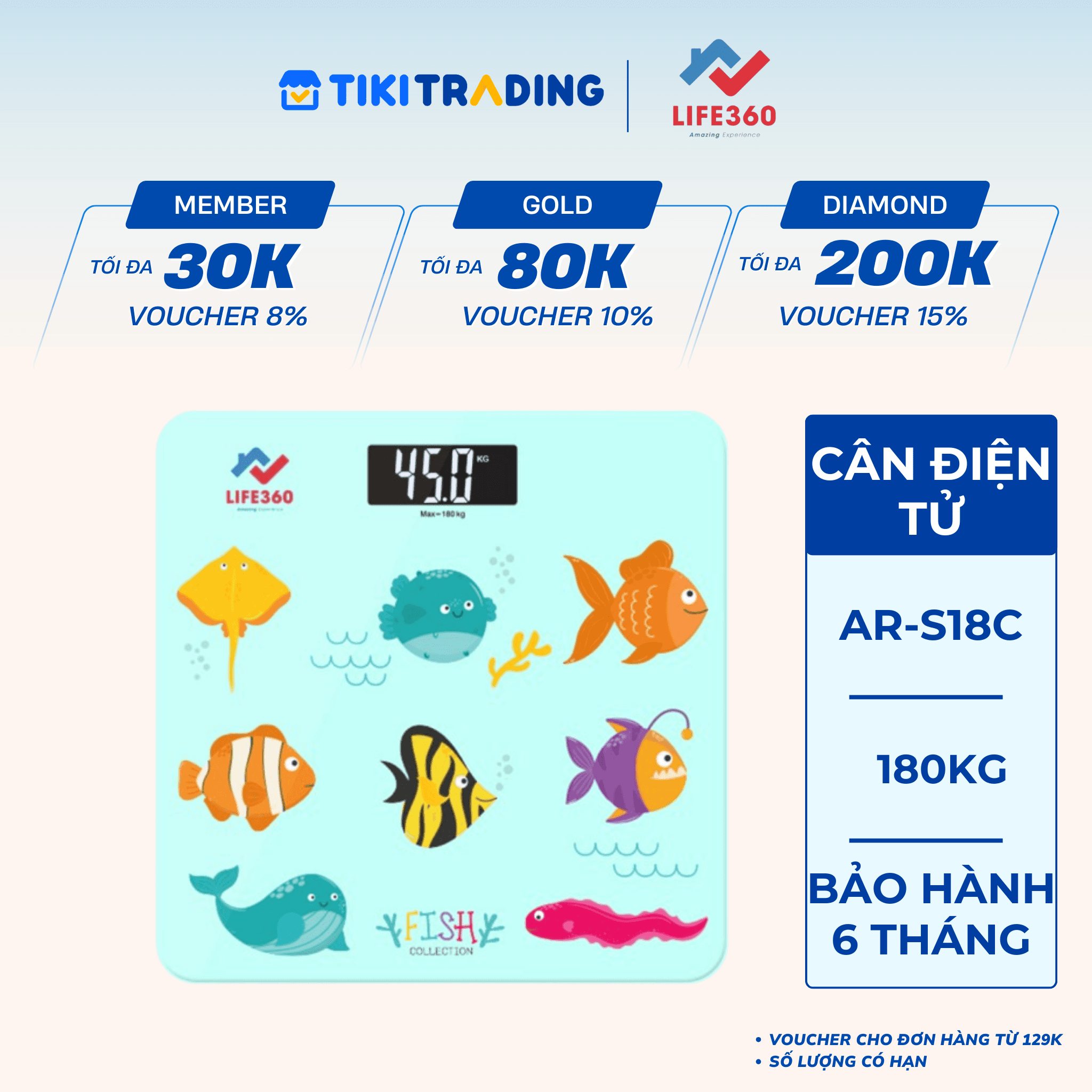 Cân sức khỏe Life360 AR S18C