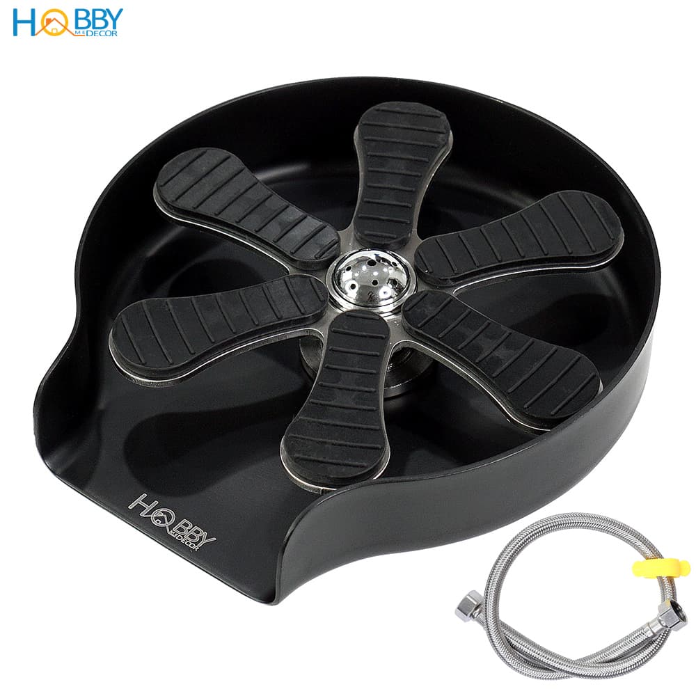 Vòi phun rửa ly cốc tự động inox 304 sơn đen Hobby home decor VRLD
