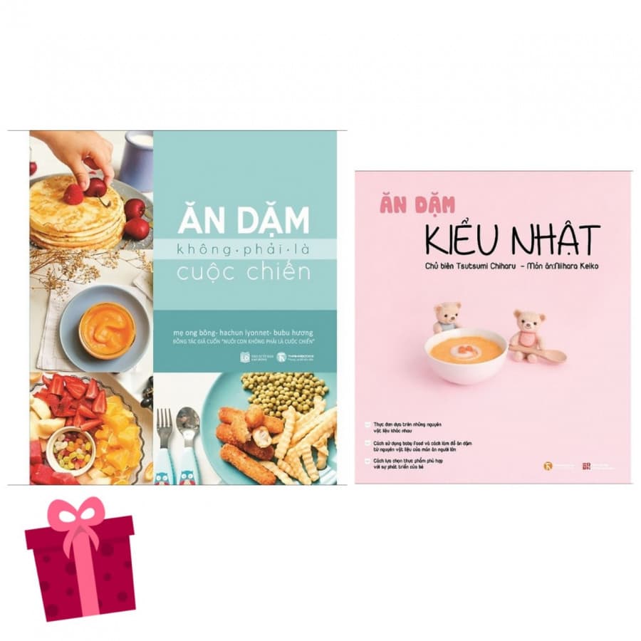 Combo Ăn dặm kiểu Nhật Ăn dặm không phải cuộc chiến Kèm thực đơn và hướng dẫn ăn dặm trong nội dung sách