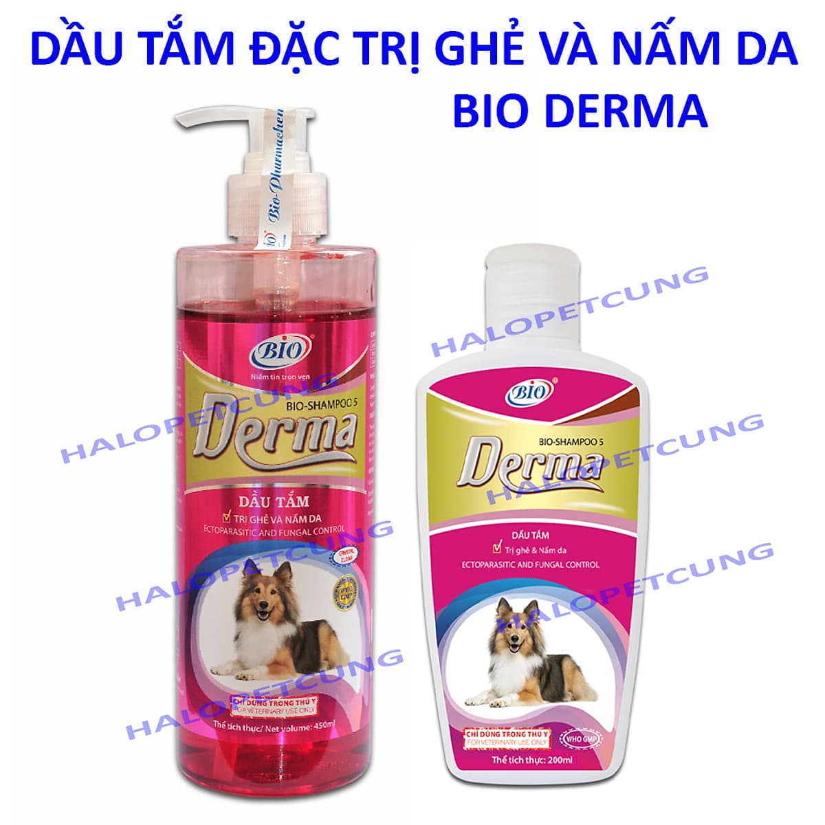 Sữa Tắm Đặc Trị Ghẻ Và Nấm Da Cho Chó Bio Derma 200ml Và 450ml YonaPetshop 200ml