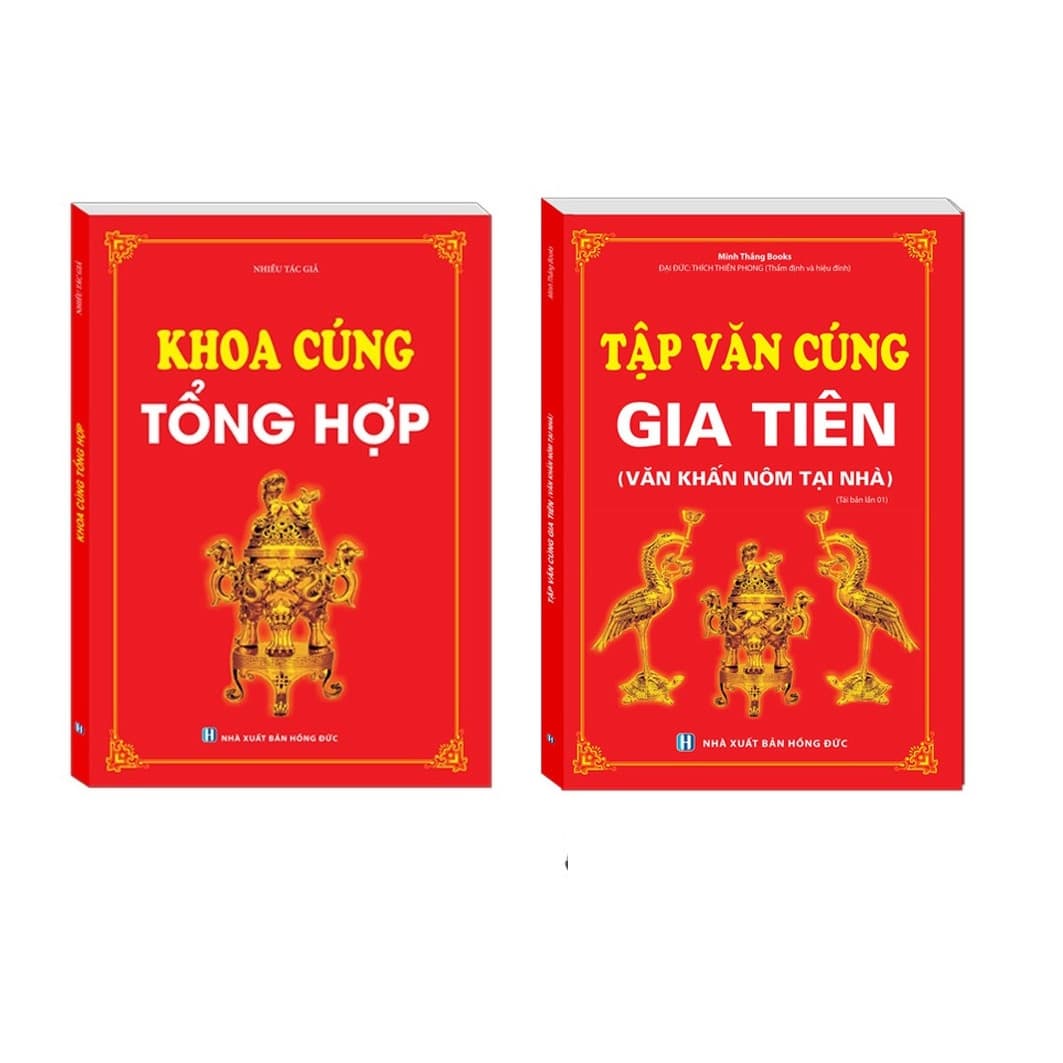 Sách Combo Khoa cúng tổng hợp Tập văn cúng gia tiên Văn khấn nôm tại nhà