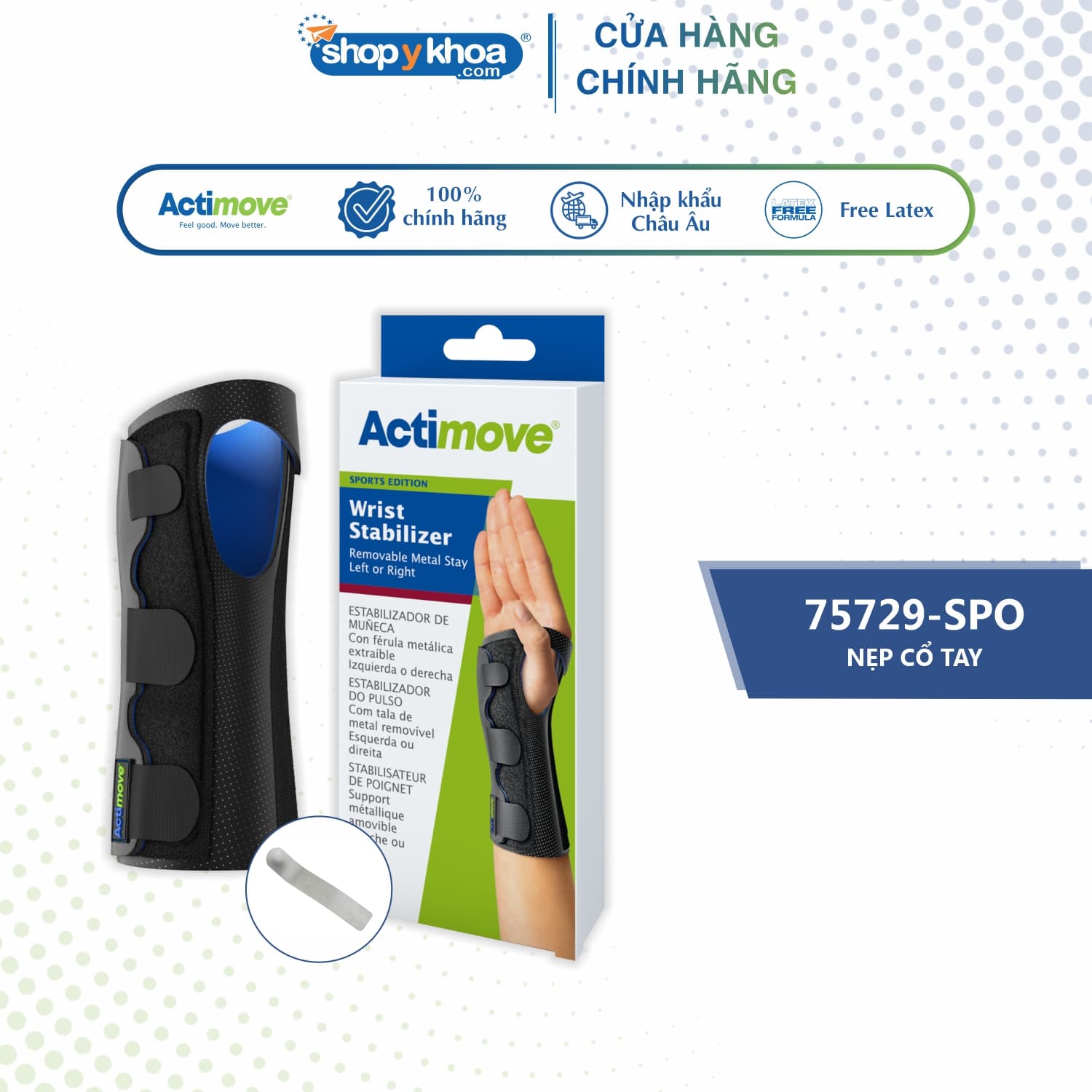 Nẹp cổ tay 75729 SPO Actimove Wrist Stabilizer M