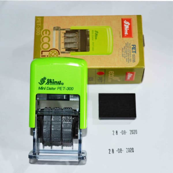 Con dấu ngày tháng năm có sẵn mực thường S300 Shiny Hàng nhập khẩu