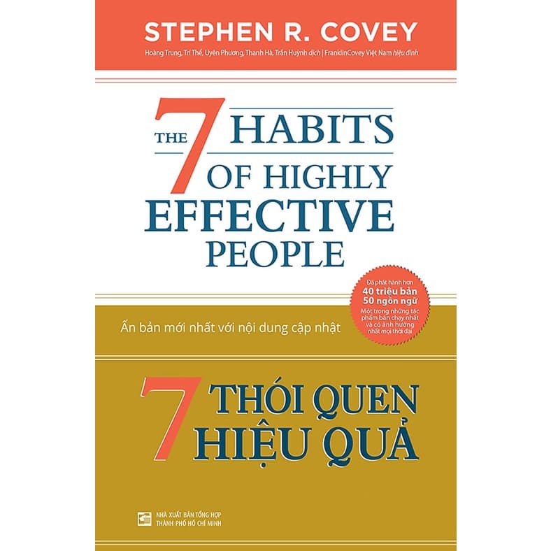 Sách 7 Thói Quen Hiệu Quả The 7 Habits Of Highly Effective People Tặng sổ tay