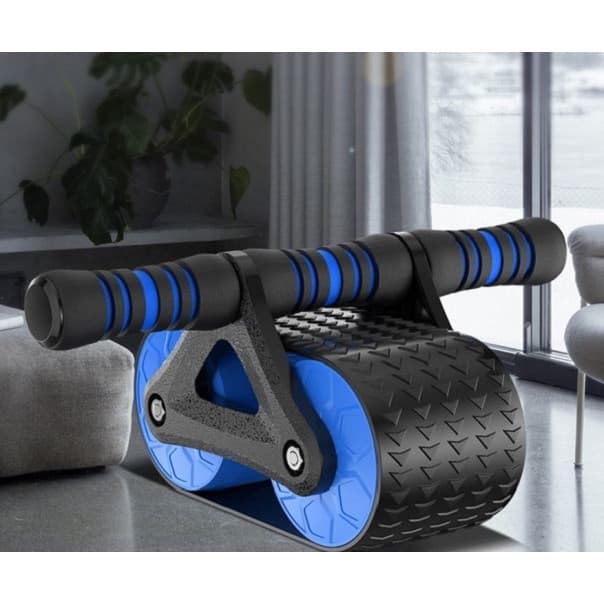 Con Lăn Phanh Tự Động Thông Minh Hỗ Trợ Tập Gym Lấy Lại Vóc Dáng Thon Gọn Xanh Đen Thảm lót Gối
