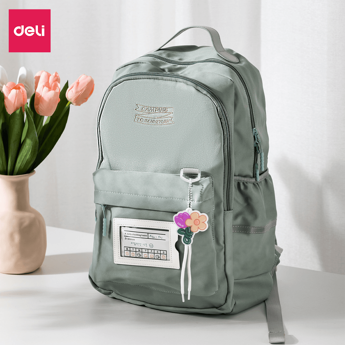 Balo Đi Học Hàn Quốc Ulzzang Thời Trang Nam Nữ Deli Phù Hợp Cho Học Sinh Cấp 2 Cấp 3 Tiểu Học Trung Học Sinh Viên Chống Nước Đựng Được Laptop Đi Chơi Du Lịch Dễ Thương Cute Nhiều Màu Cá Tính Unisex Nam Nữ Xanh dương trái tim
