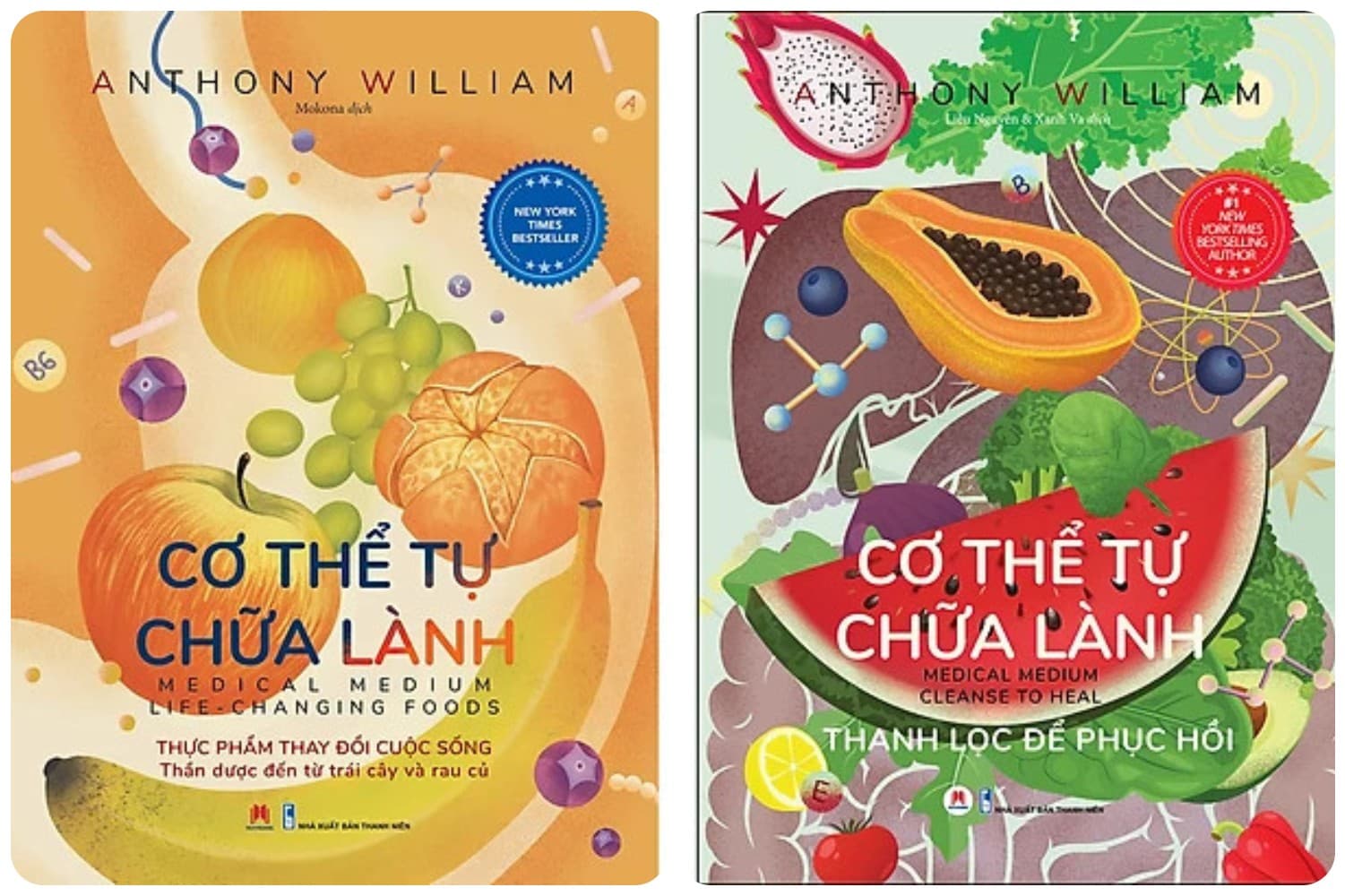Combo 2Q Cơ Thể Tự Chữa Lành Thực Phẩm Thay Đổi Cuộc Sống Cơ Thể Tự Chữa Lành Thanh Lọc Để Phục Hồi