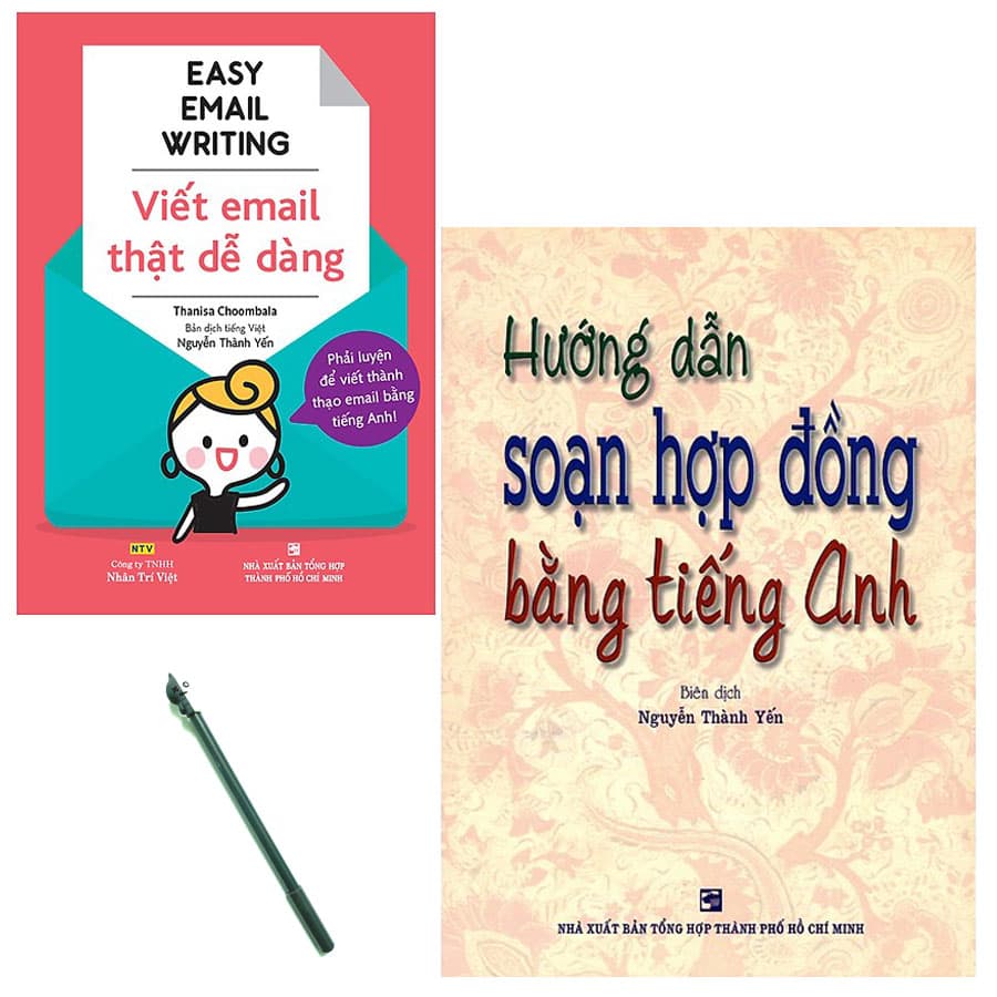 Combo Easy Email Writing Viết Email Thật Dễ Dàng và Hướng Dẫn Soạn Hợp Đồng Bằng Tiếng Anh Tặng Kèm Sổ Tay Xương Rồng
