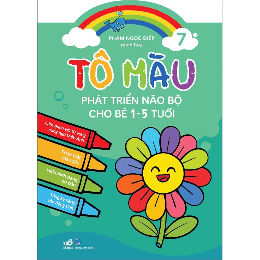 Sách Tô Màu Phát Triển Não Bộ Cho Bé 1 5 Tuổi Tập 7
