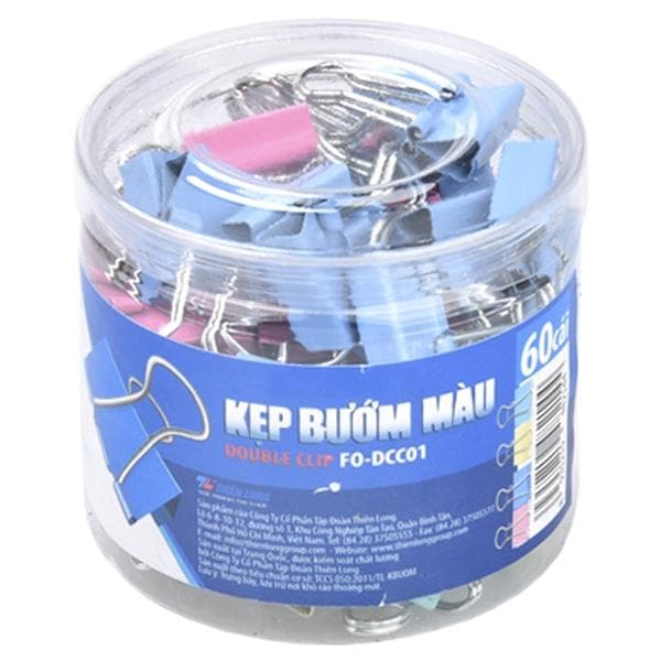 Hộp Kẹp Bướm Màu 15mm Flexoffice FO DCC01