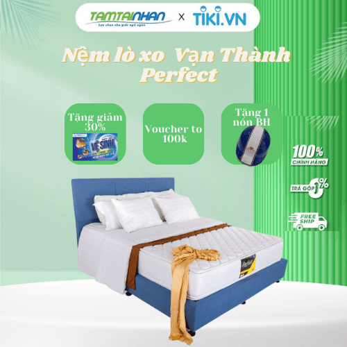 Nệm Lò Xo Vạn Thành Perfect 180x200x25cm