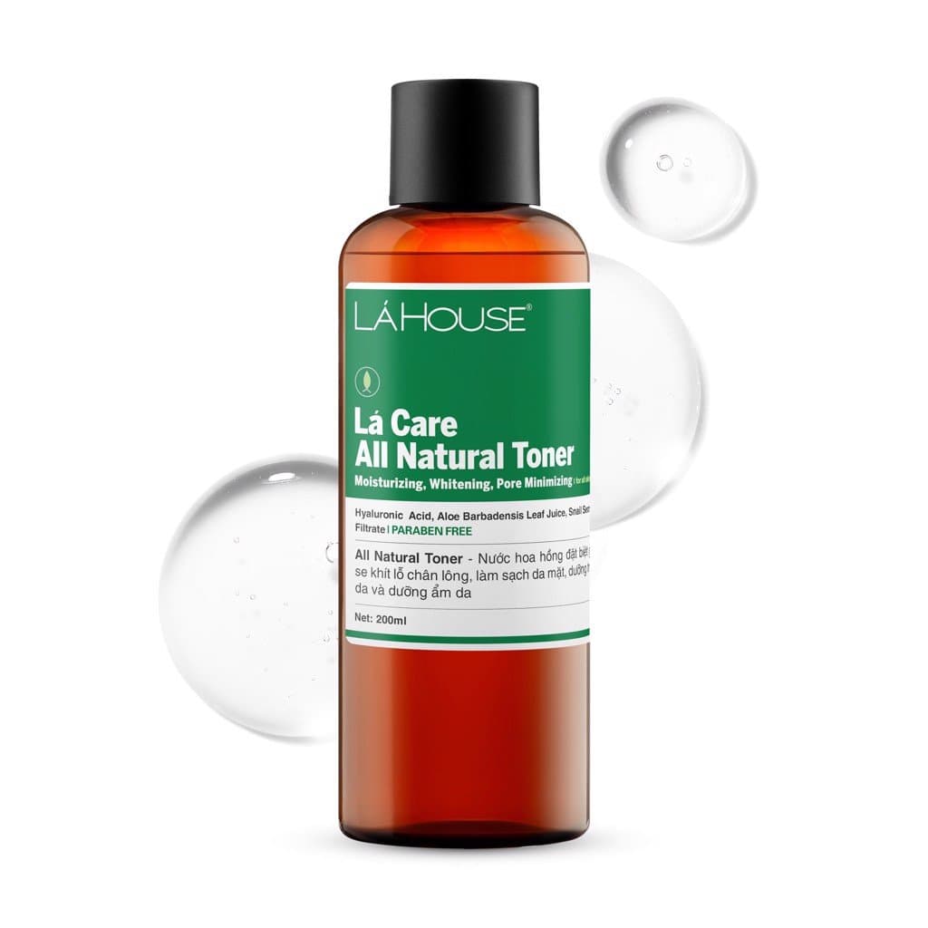 Nước hoa hồng giúp làm sáng da Lá House Lá Care All Natural Toner 200ml100ml 200ml