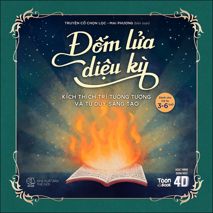 Combo Quà Tặng Đốm Lửa Diệu Kỳ Gồm 3 Cuốn Hansel Và Gretel Cô Bé Bán Diêm Bác Nông Dân Và Con Quỷ Hoạt Hình Song Ngữ 4D