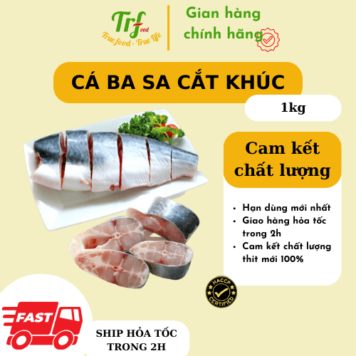 Cá ba sa nguyên con làm sạch cắt khúc 1kg Chỉ giao HN