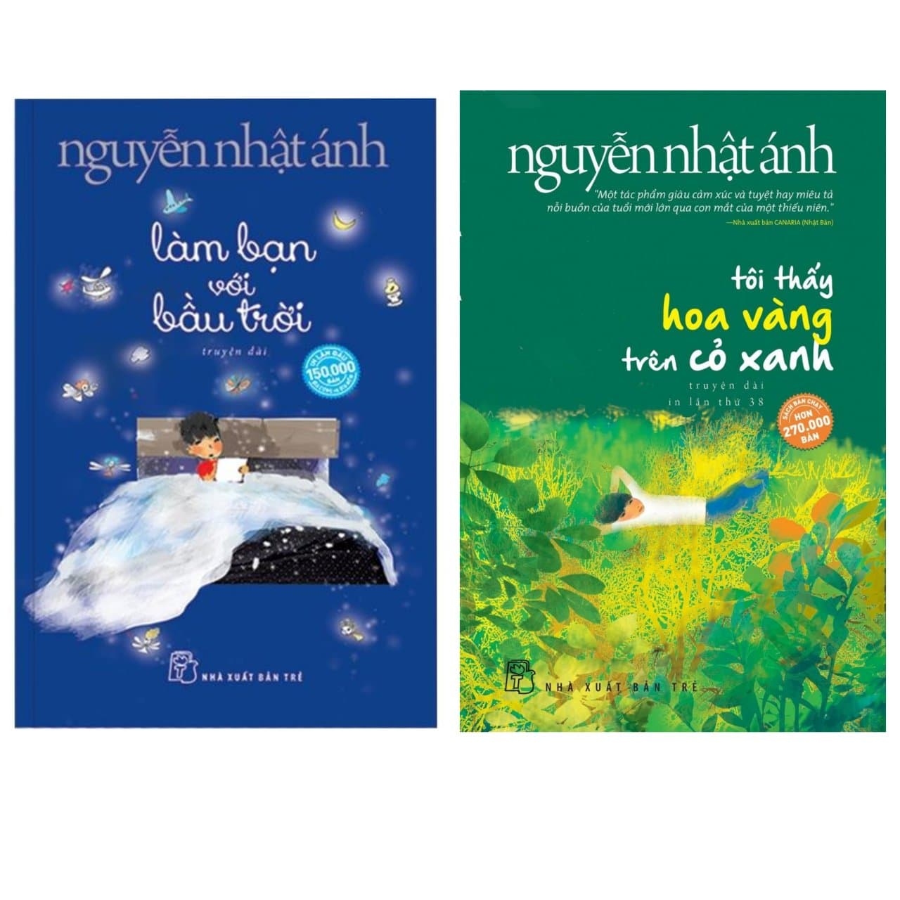 Combo Tiểu Thuyết Đặc Sắc Tôi Thấy Hoa Vàng Trên Cỏ Xanh Làm Bạn Với Bầu Trời Bộ Đôi Sách Bán Chạy Nhất Của Nguyễn Nhật Ánh Tặng Kèm Bookmark Green Life