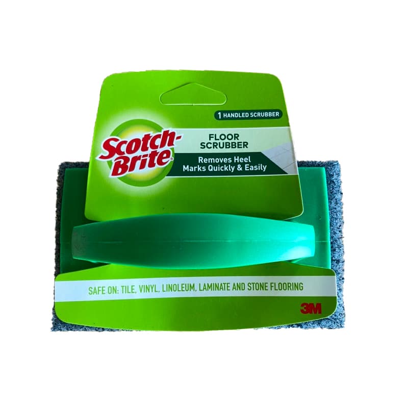 Bàn chải chà sàn nhà tắm bằng cước siêu sạch Scotch Brite 3M Đa năng tay cầm nhựa cao cấp dễ dàng thay thế lớp cước không gây trầy xước 5300 Xanh lá