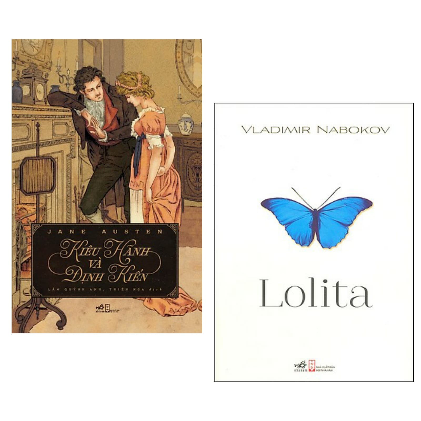 Combo Kiêu Hãnh Và Định Kiến Lolita 2 cuốn Tiểu thuyết lãng mạn đặc sắc Tặng kèm Bookmark Happy Life
