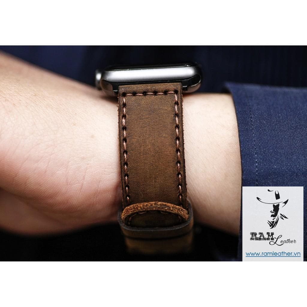 DÂY ĐỒNG HỒ DA SÁP NGỰA RAM BAUHAUS 1950 DÀNH CHO APPLE WATCH AW 4244