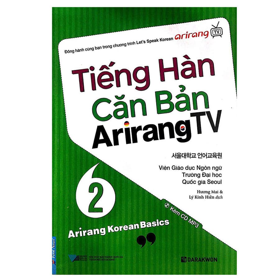 Sách Tiếng Hàn Căn Bản Arirang TV Tập 2