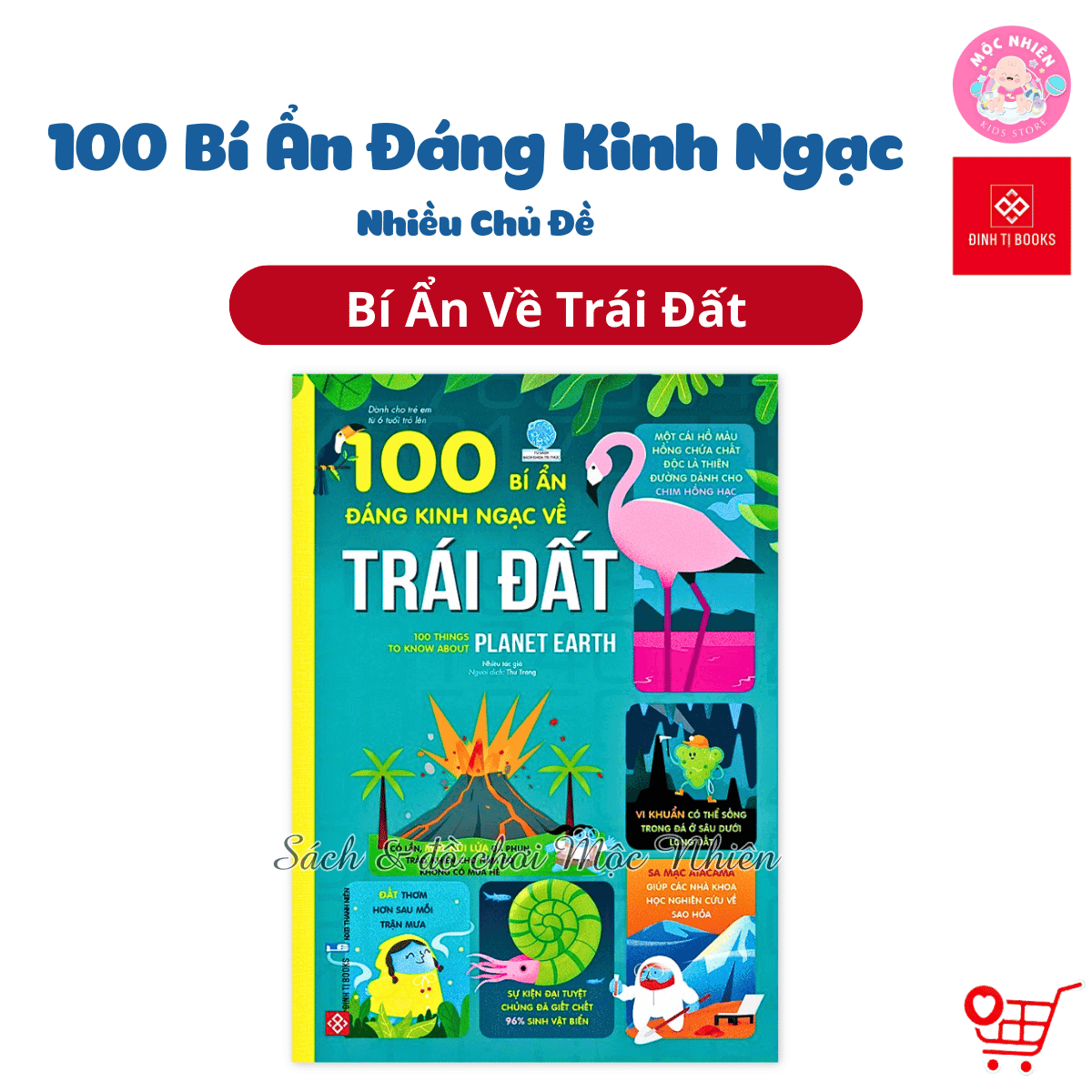 Sách Thiếu Nhi 100 Bí Ẩn Đáng Kinh Ngạc Đinh Tị Nhiều chủ đề Trái đất
