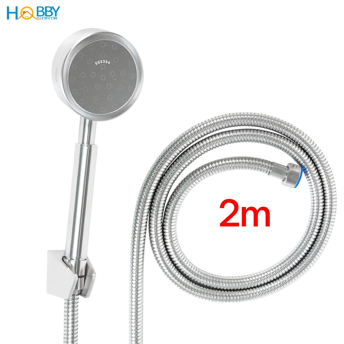 Bộ tay sen tắm hỗ trợ tăng áp inox 304 Hobby home decor BST2 dây tùy chọn 2m