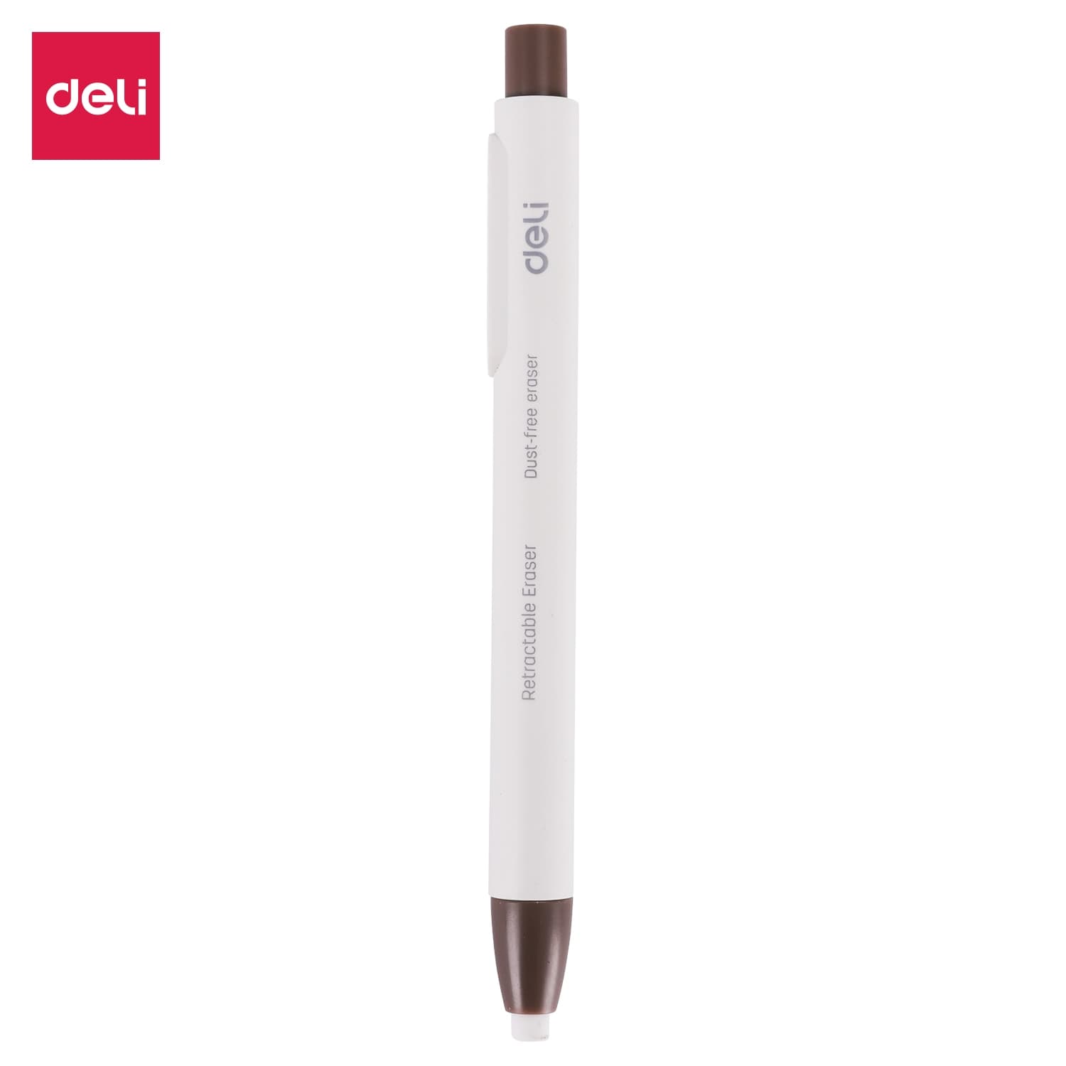 Tẩy Chì 2B Dạng Bút Bấm Deli Có Bán Lõi Thay Thân Màu Trắng Nâu EH01800EH01912 2cái Bút tẩy