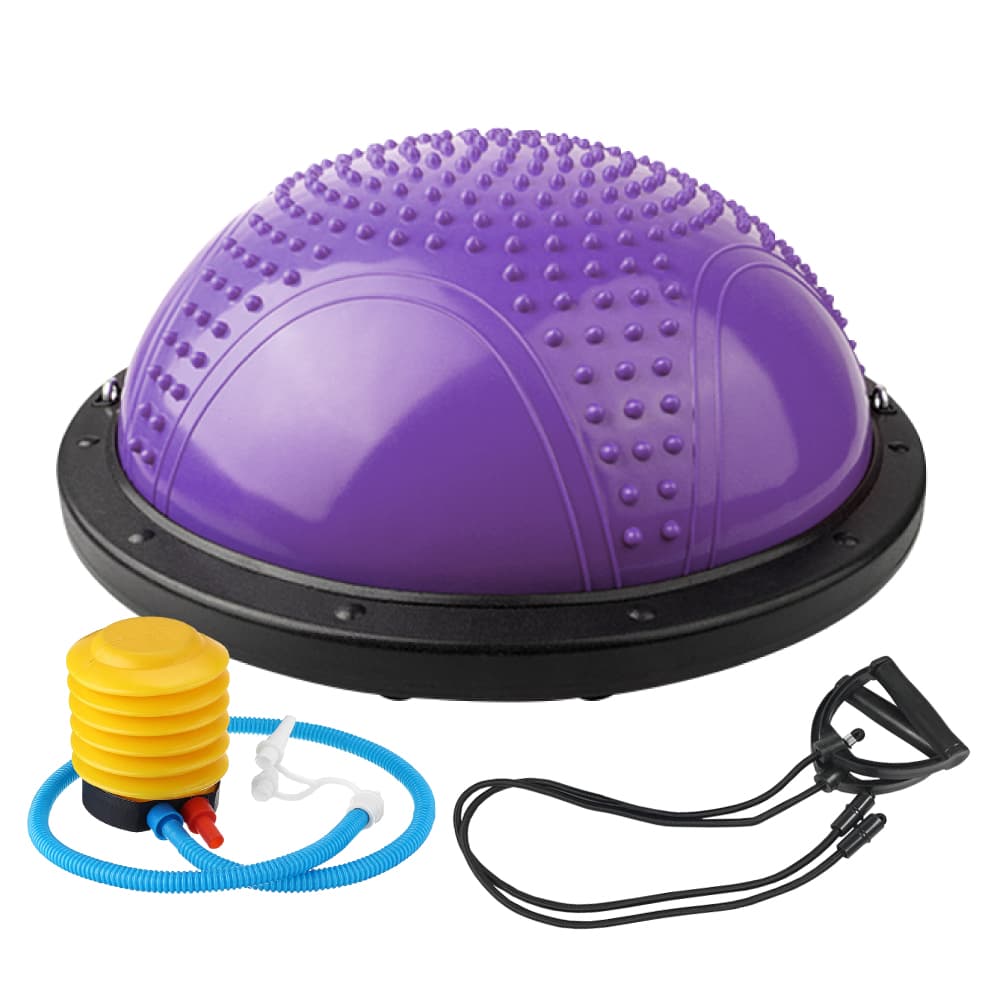 BG Bóng tập thăng bằng BALANCE BALL YOGAGYM cao cấp 46cm và 58cmx20 hàng nhập khẩu Tím Bóng Gai